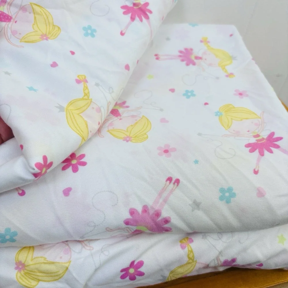 Cynthia Rowley Twin Sheet Set Twirling‎ Twinkle Darling Ballerina Dancing EUC